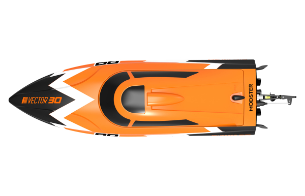 10015 Vector SR30 Rennboot Elektro Brushed 2S RTR orange